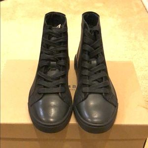 Beautiful New Leather Frye Gemma High Tops, 5.5